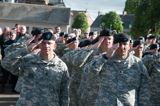 'Big Red One' Soldiers participate in Carentan memorial dedication