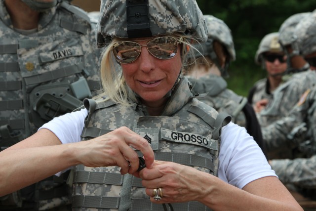 'Fightin' Fifth' families play Soldier for Fighter Jane/Joe Day
