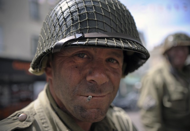 World War II reenactor