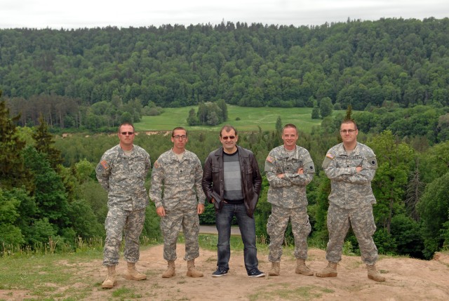 Touring with Latvian Chief of Chaplains