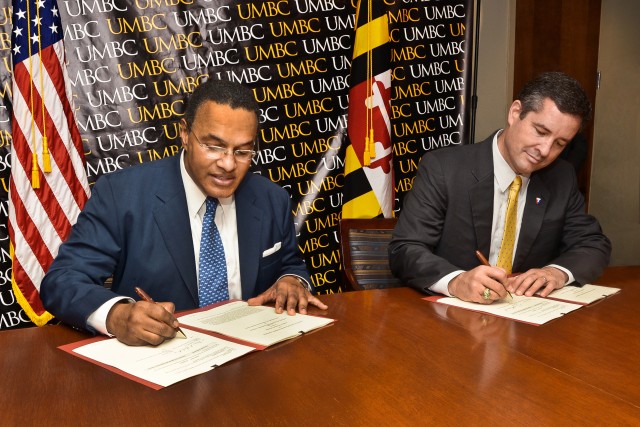 Army, University of Maryland Baltimore County agree to research partnership