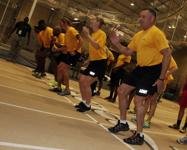 Wounded Warriors warm up for 2014 U.S. Army Warrior Trials practice