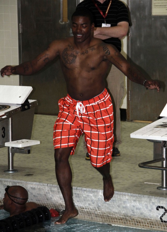 Warrior Trials' athlete acclimates his body for swimming practice