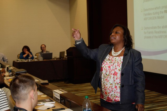 Commanders and family volunteers training together for the first time