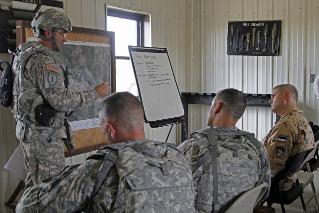 Ironhorse Brigade shares gunnery skills with Estonian chief of defence