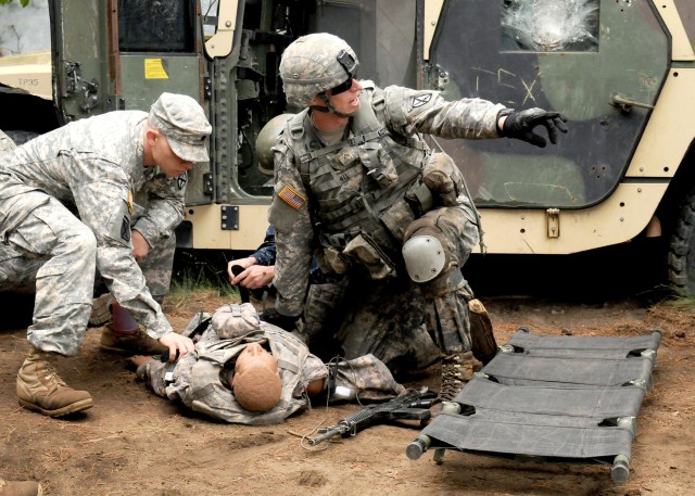 Navy corpsmen conduct joint training at Fort Drum