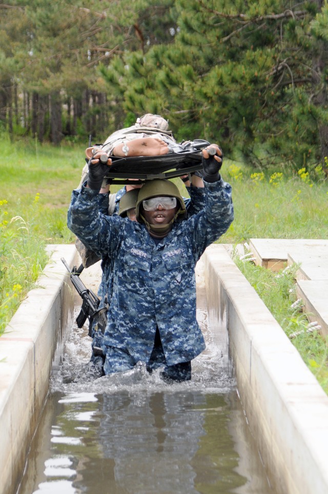 Navy corpsmen conduct joint training at Fort Drum