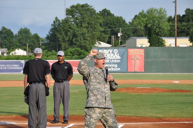 Columbia Blowfish host military appreciation night