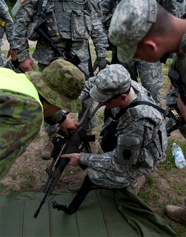 Pennsylvania National Guard Soldiers train with Lithuanian Land Forces