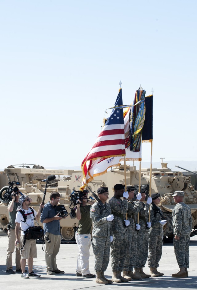 Reviewing the color guard