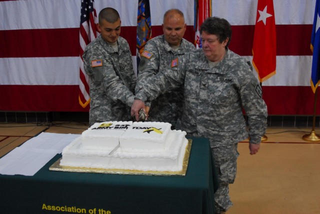 Ithaca National Guard officer takes part in Army birthday celebration at Guard Headquarters
