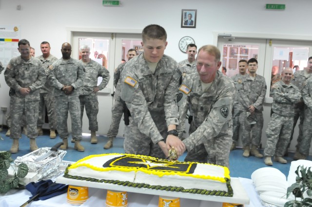 Celebrating the Army's 239th birthday in Kosovo
