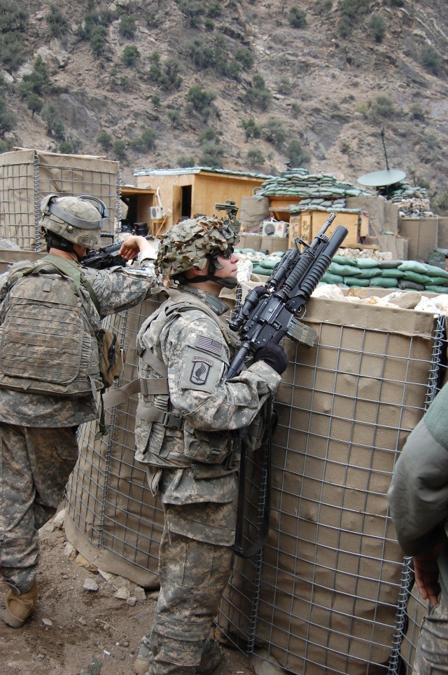 Troops in contact with the enemy at COP Bella