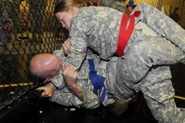 Choke out.