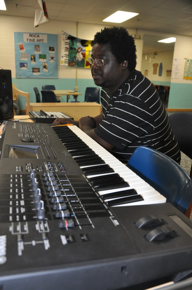 Youth center group records, writes music