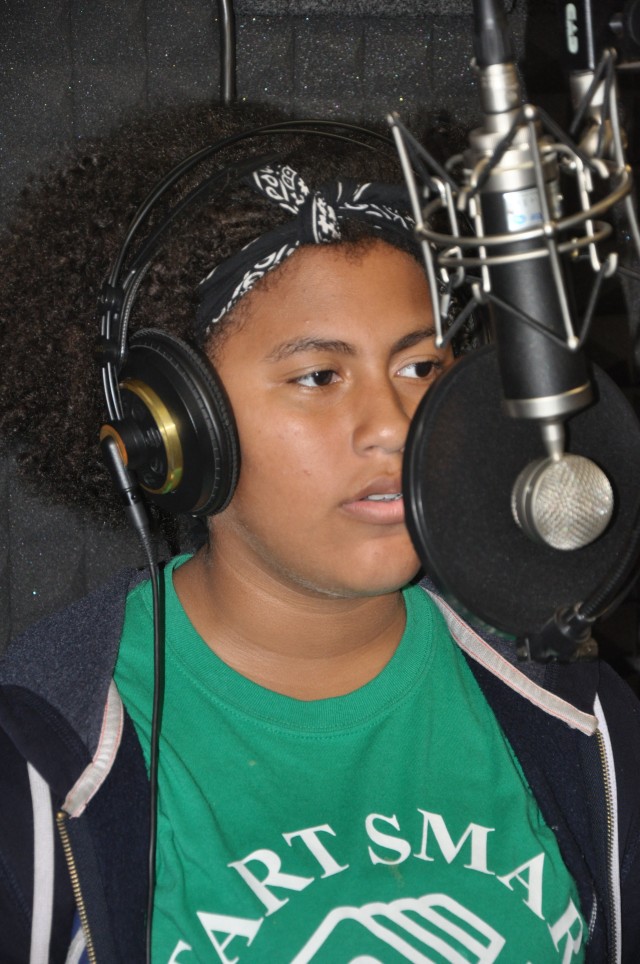 Youth center group records, writes music