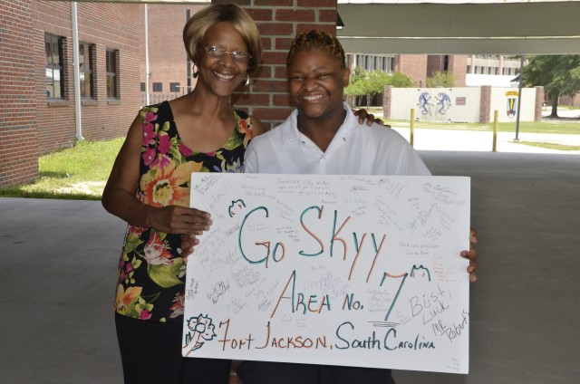 Fort Jackson athlete reaches for the Skyy