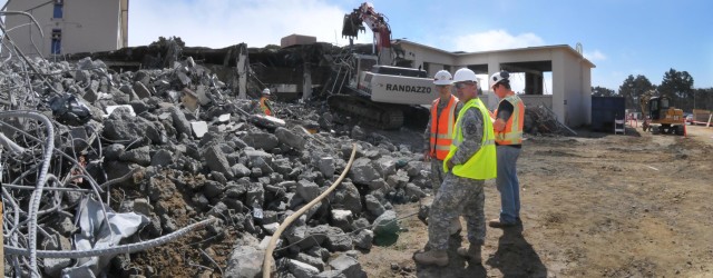 Destruction for Appetite: POM sees demolition of obsolete buildings in preparation for new dining facility.