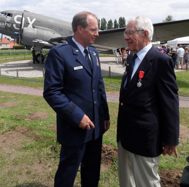 Engineering chief's father honored at Normandy