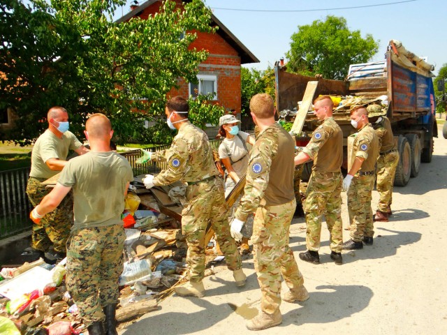 ROTC Cadets assist with disaster relief in Bosnia