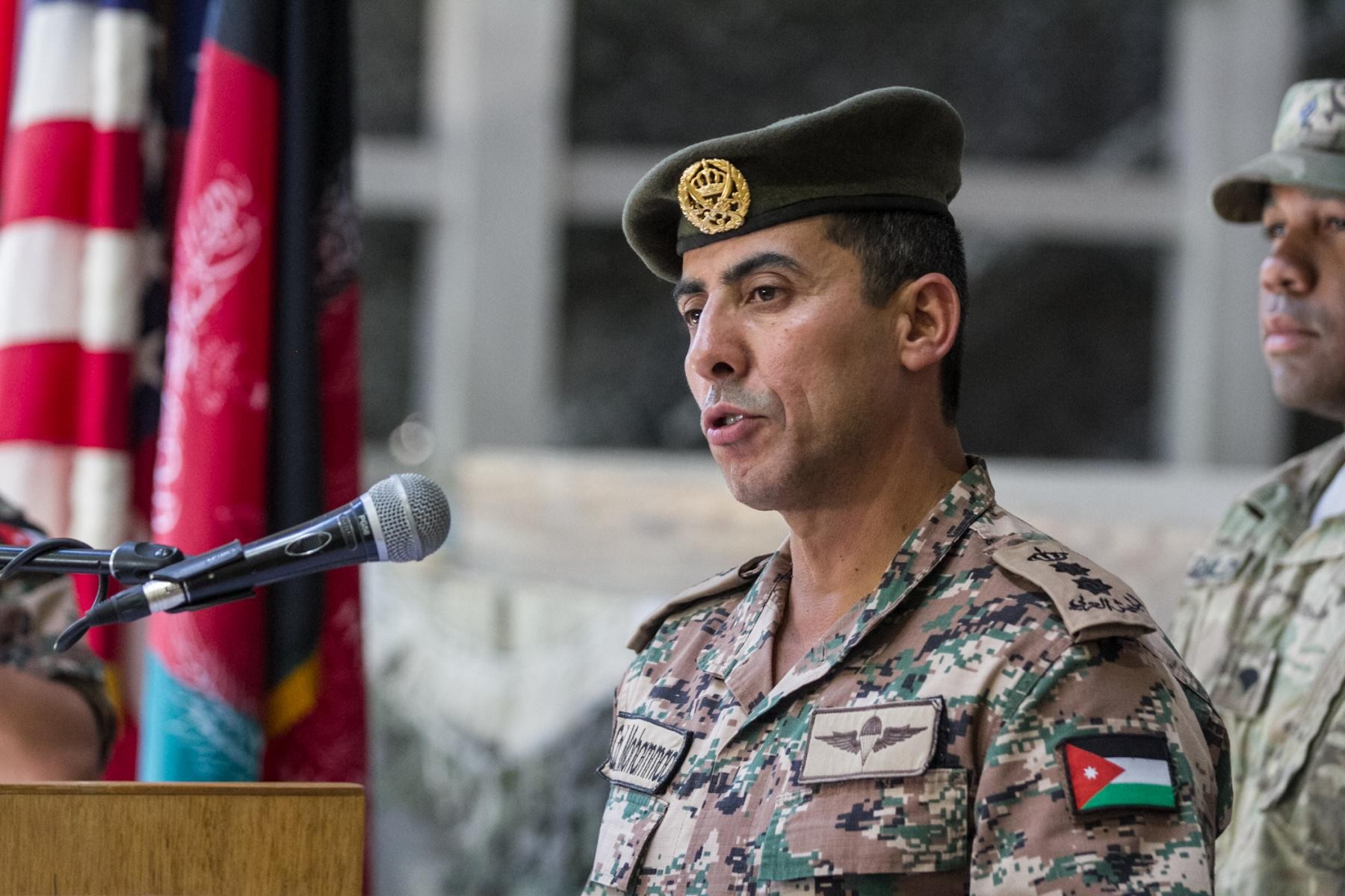  Jordanian  Army battalion transfers authority in 