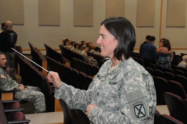 10th Mountain Division Band member prepares for career in medical field