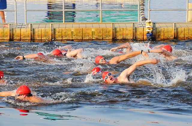 Triathlon: Fort Rucker event tests 'Army Strong'