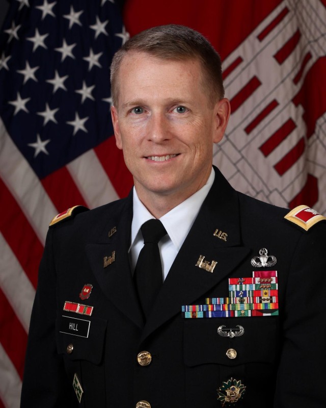 Hill to take command of Corps' Southwestern Division, confirmed for brigadier general