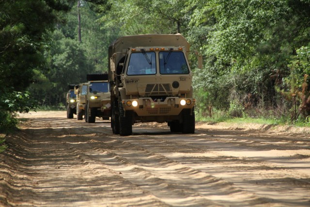 Maintainers train in logistical convoy operations