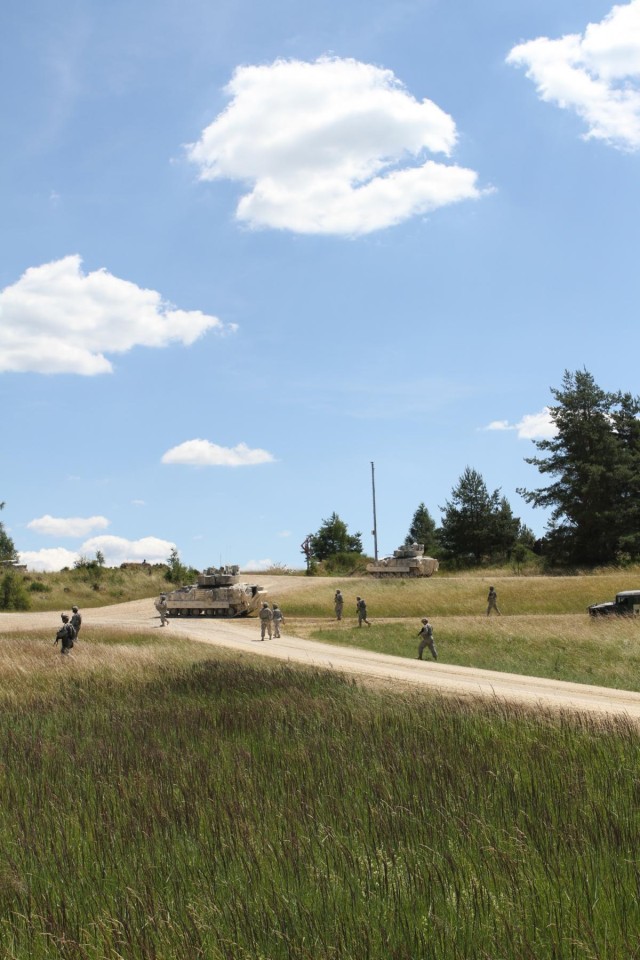 Mounted and dismounted lanes