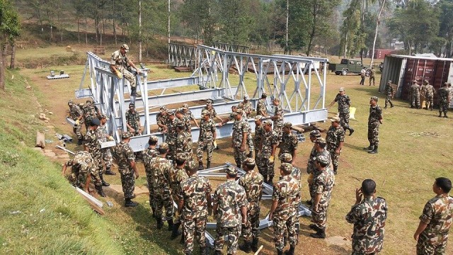 Security Assistance Command delivers bridges to Nepal for humanitarian assistance