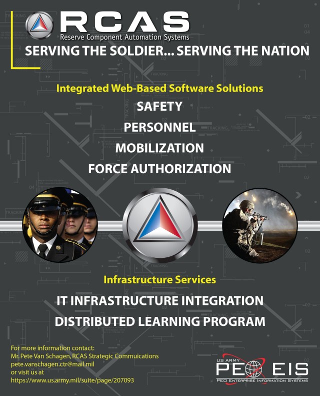 RCAS: Serving the Solder ... Serving the Nation