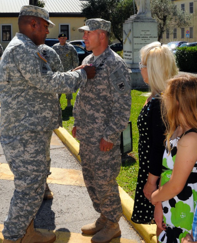 Ceremony marks first change of command for USARAF's HHBn