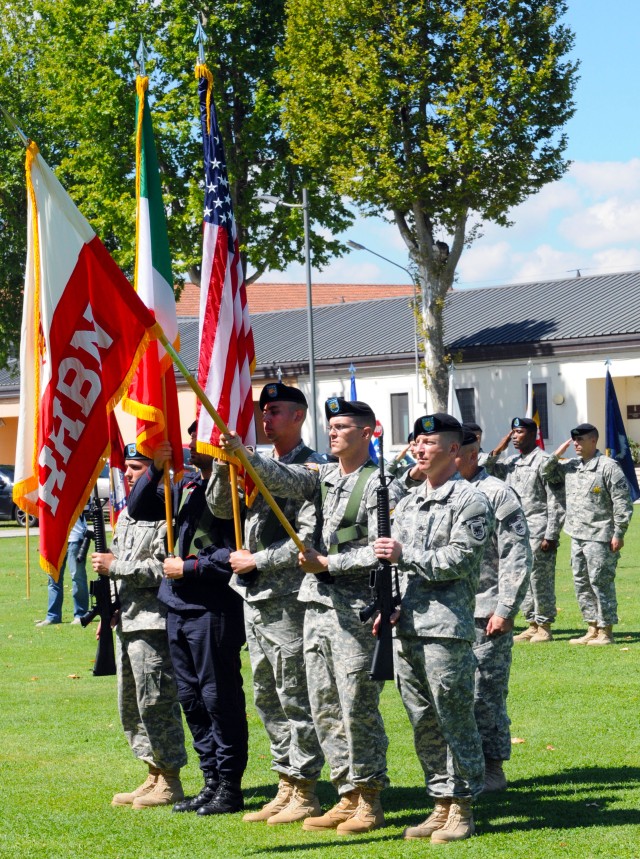 Ceremony marks first change of command for USARAF's HHBn