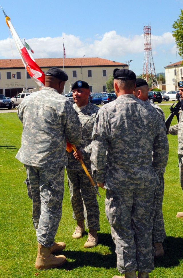 Ceremony marks first change of command for USARAF's HHBn