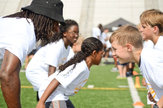 Cortez Allen Football ProCamp at Fort Campbell