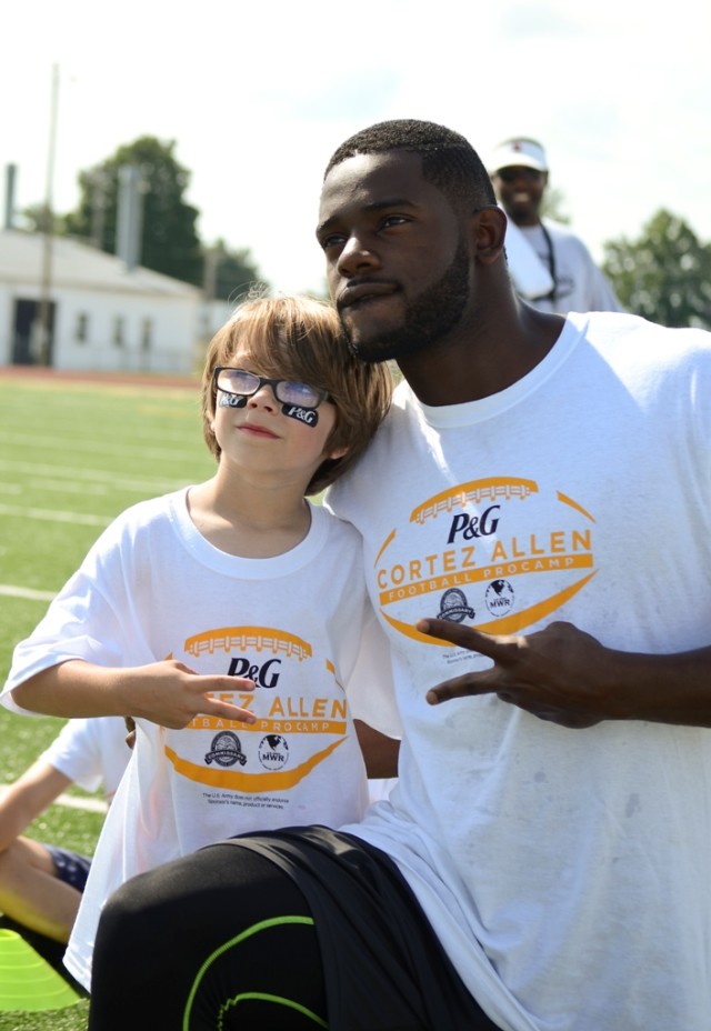 Cortez Allen Football ProCamp at Fort Campbell