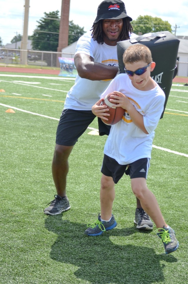 Cortez Allen Football ProCamp at Fort Campbell