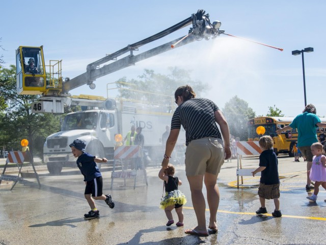 Children toot Army Reserve's horn at Touch a Truck