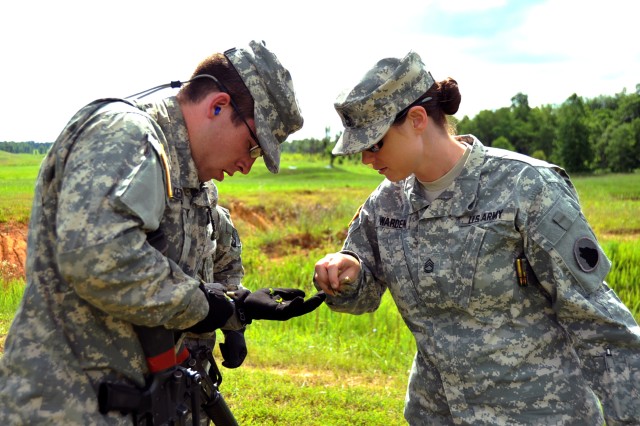 Safety first: Instructor Trainers ensure Cadets are using safety protocols during squad live fire exercises 