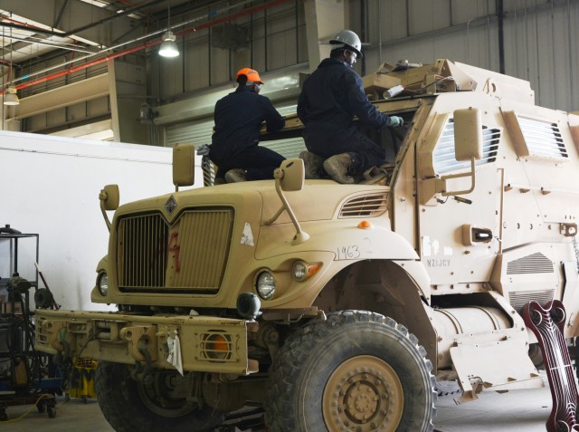 3-401st AFSBn preps vehicles for loan to Afghan National Security Forces