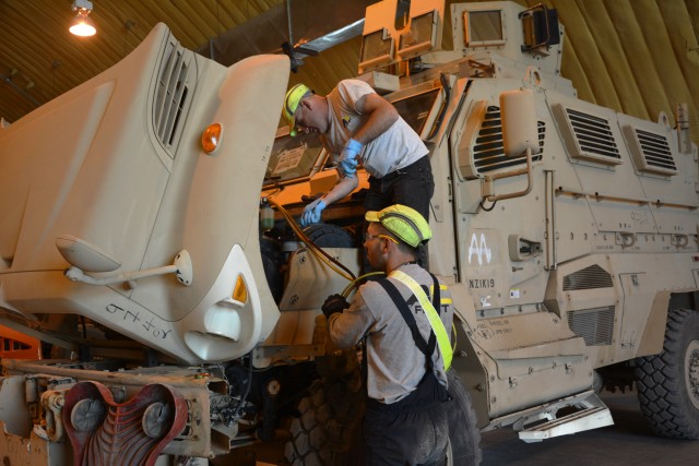 3-401st AFSBn preps vehicles for loan to Afghan National Security Forces