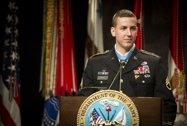 Medal of Honor recipient Ryan Pitts inducted into Hall of Heroes
