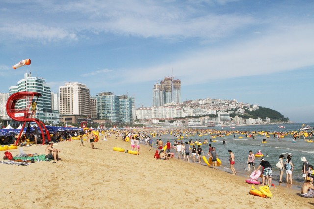Sun, surf, sand await at Haeundae