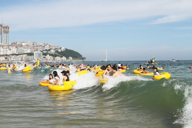 Sun, surf, sand await at Haeundae