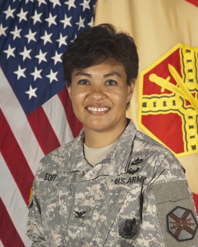Col. Maria P. Eoff, Commander, U.S. Army Garrison Yongsan