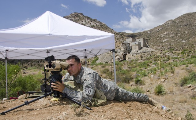 Rapid Equipping Force, PEO Soldier test targeting device at White Sands Missile Range