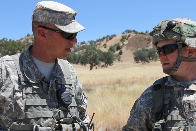 First Army 'A' patch stands out during Warrior Exercise '14