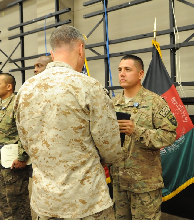 Top US Military Commander in Afghanistan recognizes XVIII Airborne Corps troops