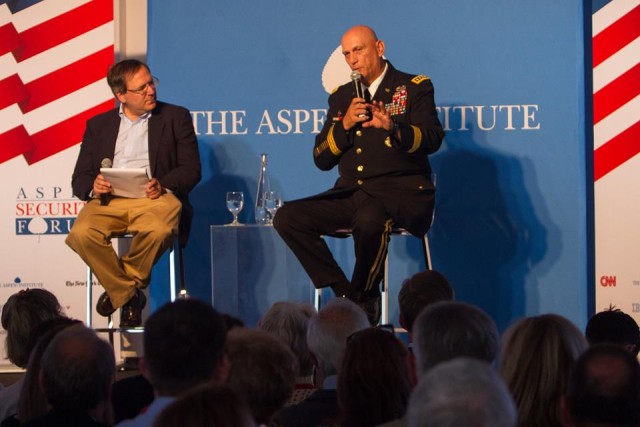 U.S. Army Chief of Staff, Gen. Ray Odierno, participates in Aspen Security Forum